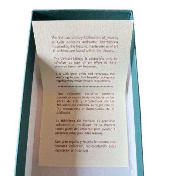 NWT Limited Edition Vatican Library Collection Lapis Lazuli Rosary Bracelet - Picture 4 of 5